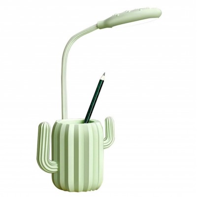 Multifun LED table lamp  Cactus design penholder bedside LED strudy reading lamp with best quality