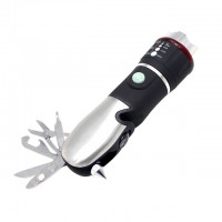 Multifun flashlight with knife  multifunctional mini LED flashlight for night walking with best design