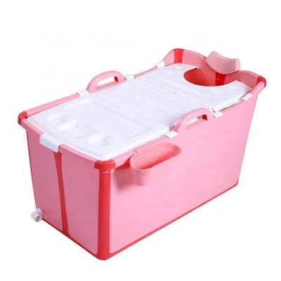 (Free Shipment by Sea) New design PP Plastic Portable adult folding large foldable bath bucket with size 123*52*68cm